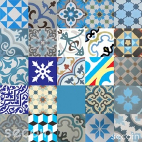 Patchwork - Blue tone